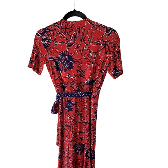 SALELilly Pulitzer Adalie Tomato Floral Wrap Dress - Picture 6 of 6
